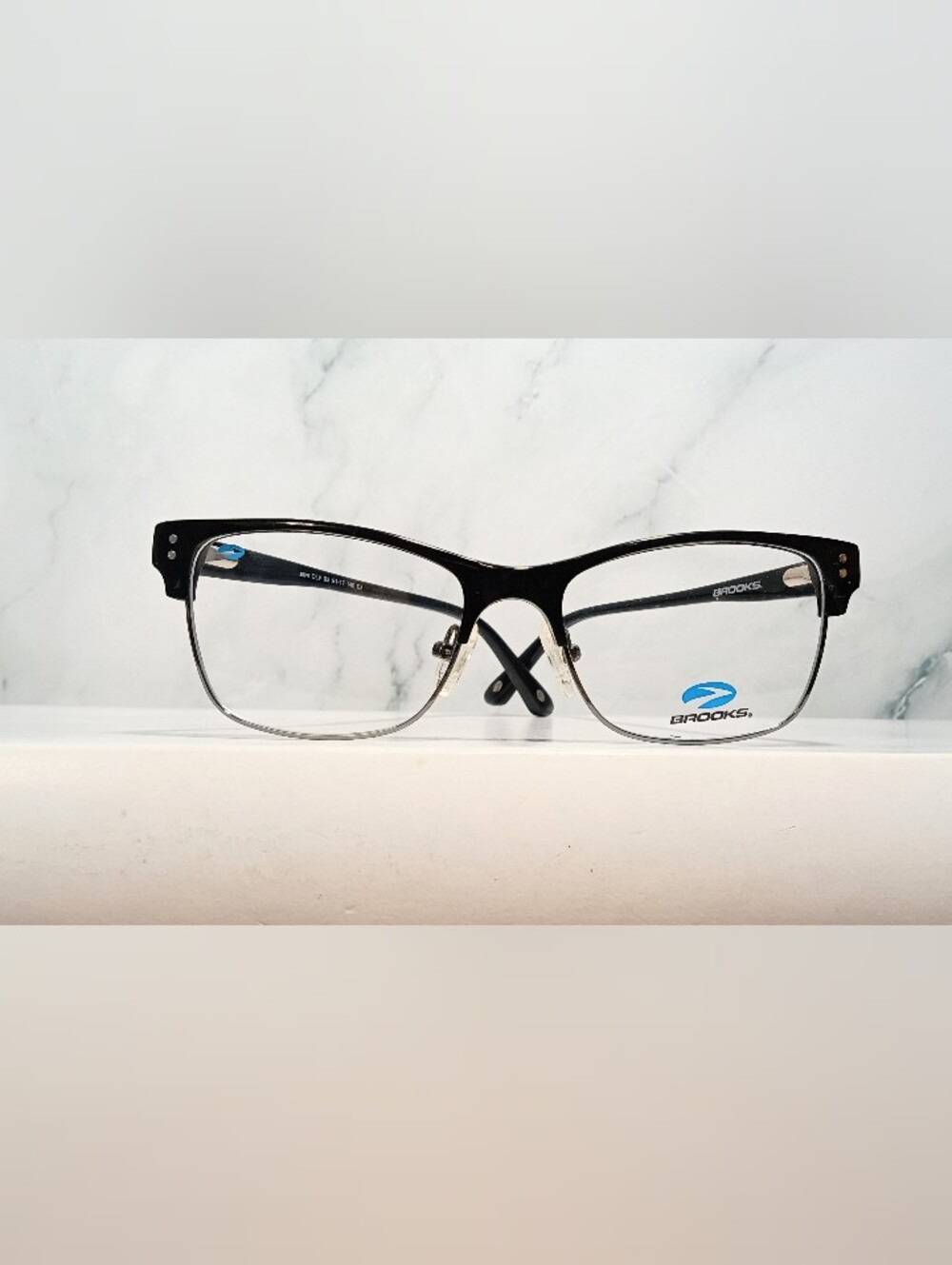 New Modern Rx'able Eyeglass Frame Black Full Rim Metal Men's Glasses 51-17-140